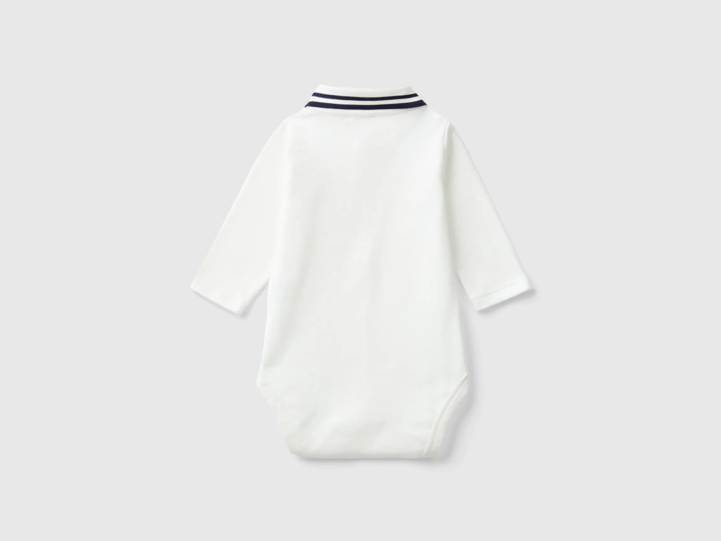 Bodysuit polo in organic cotton