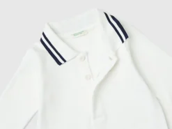 Bodysuit polo in organic cotton