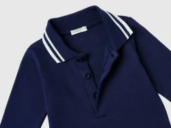 Bodysuit polo in organic cotton