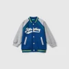 Bomber jacket in cotton and viscose blend sweat