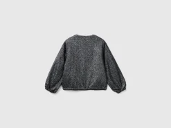 Bomber jacket with sequins