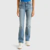 Bootcut jeans in recycled cotton blend