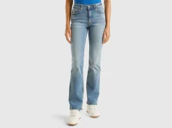 Bootcut jeans in recycled cotton blend