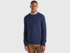Bouclé crew neck sweater