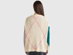 Boxy fit cardigan in mohair blend