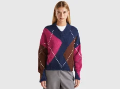 Boxy fit sweater in mohair blend
