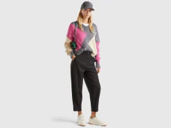 Boxy fit sweater in mohair blend