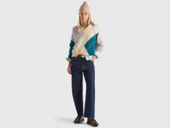 Boxy fit sweater in mohair blend