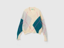 Boxy fit sweater in mohair blend