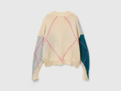 Boxy fit sweater in mohair blend