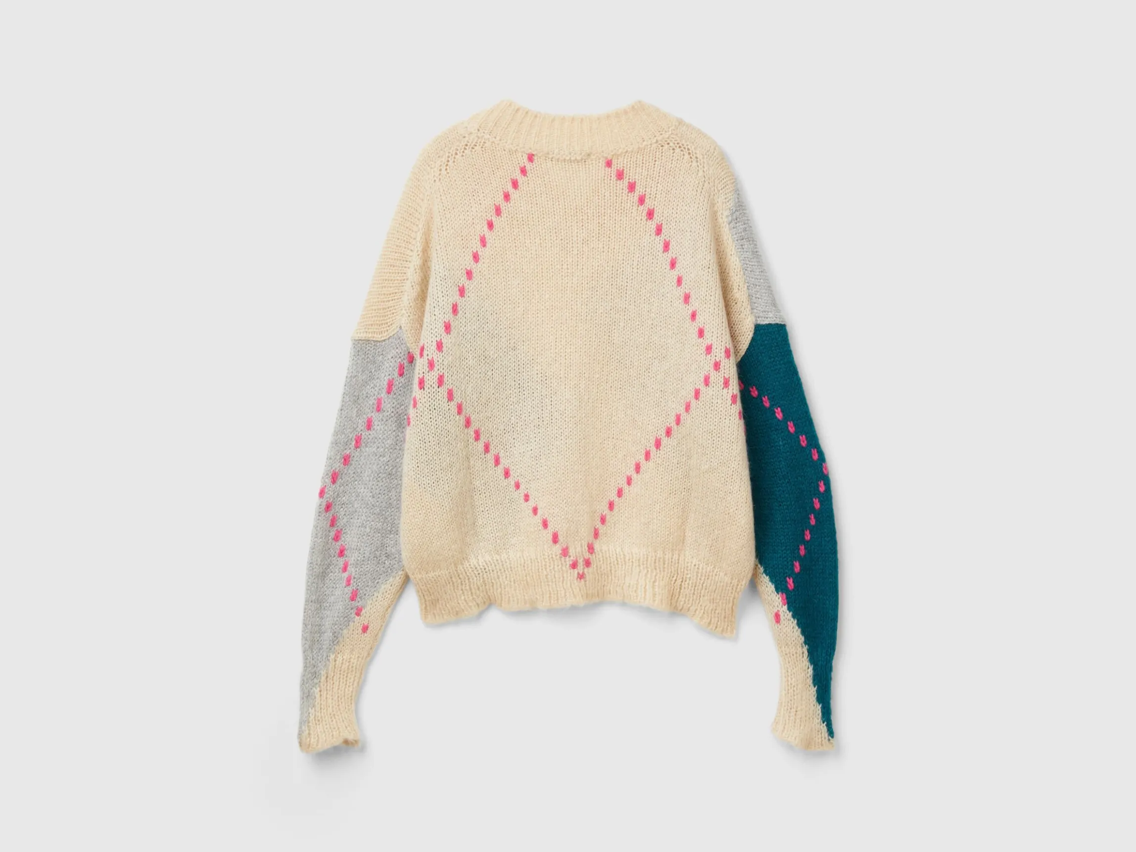 Boxy fit sweater in mohair blend