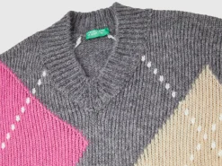 Boxy fit sweater in mohair blend