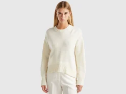 Boxy fit sweater in wool blend
