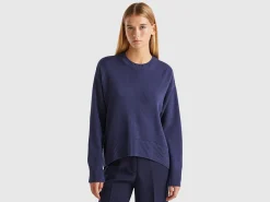 Boxy fit sweater in wool blend