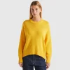 Boxy fit sweater in wool blend