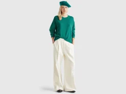 Boxy fit sweater in wool blend
