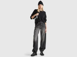 Boxy fit sweater in wool blend