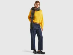 Boxy fit sweater in wool blend