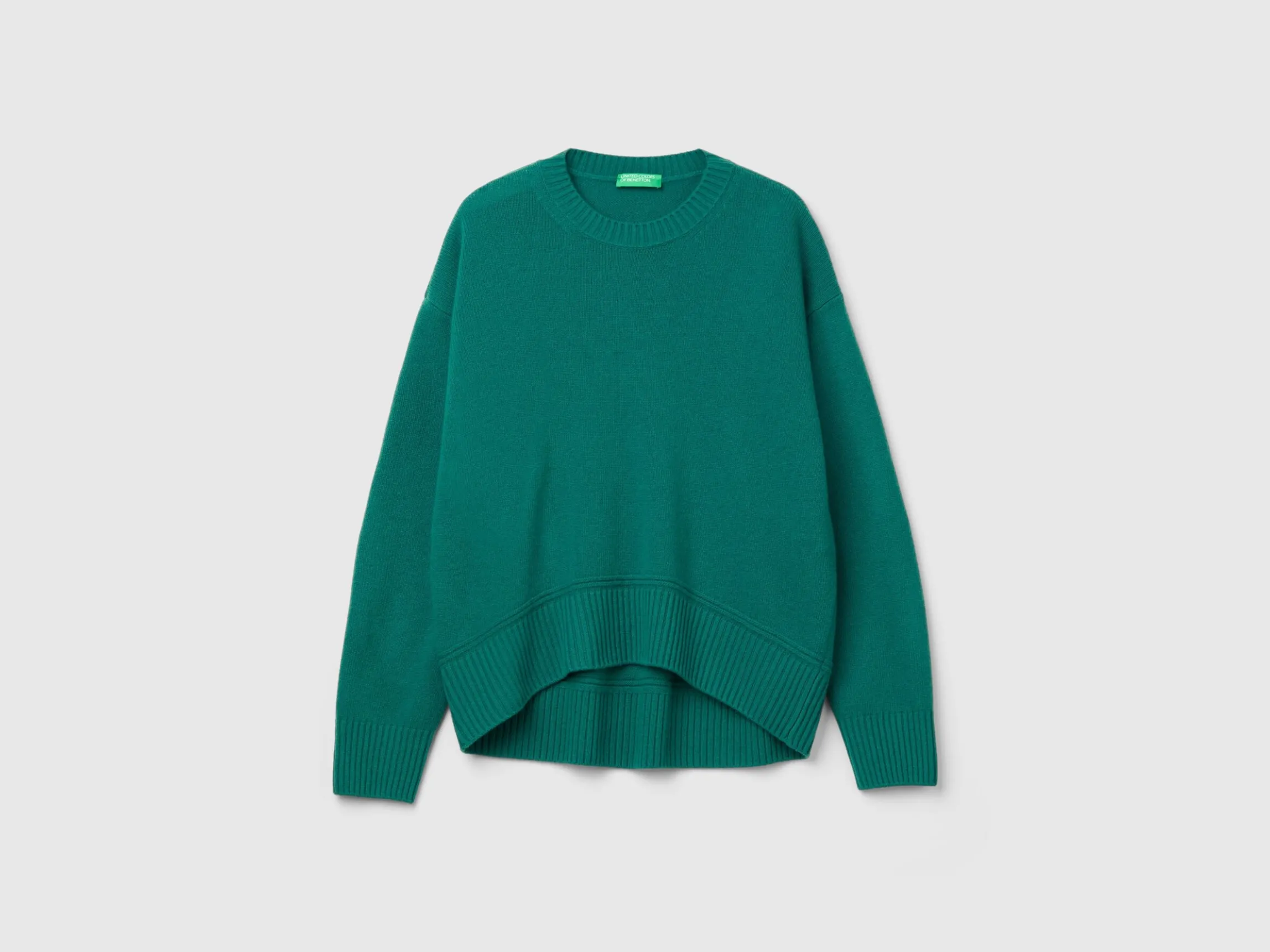 Boxy fit sweater in wool blend