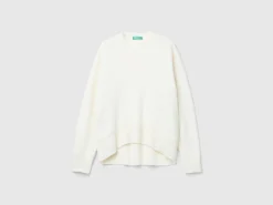 Boxy fit sweater in wool blend