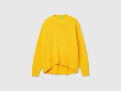 Boxy fit sweater in wool blend