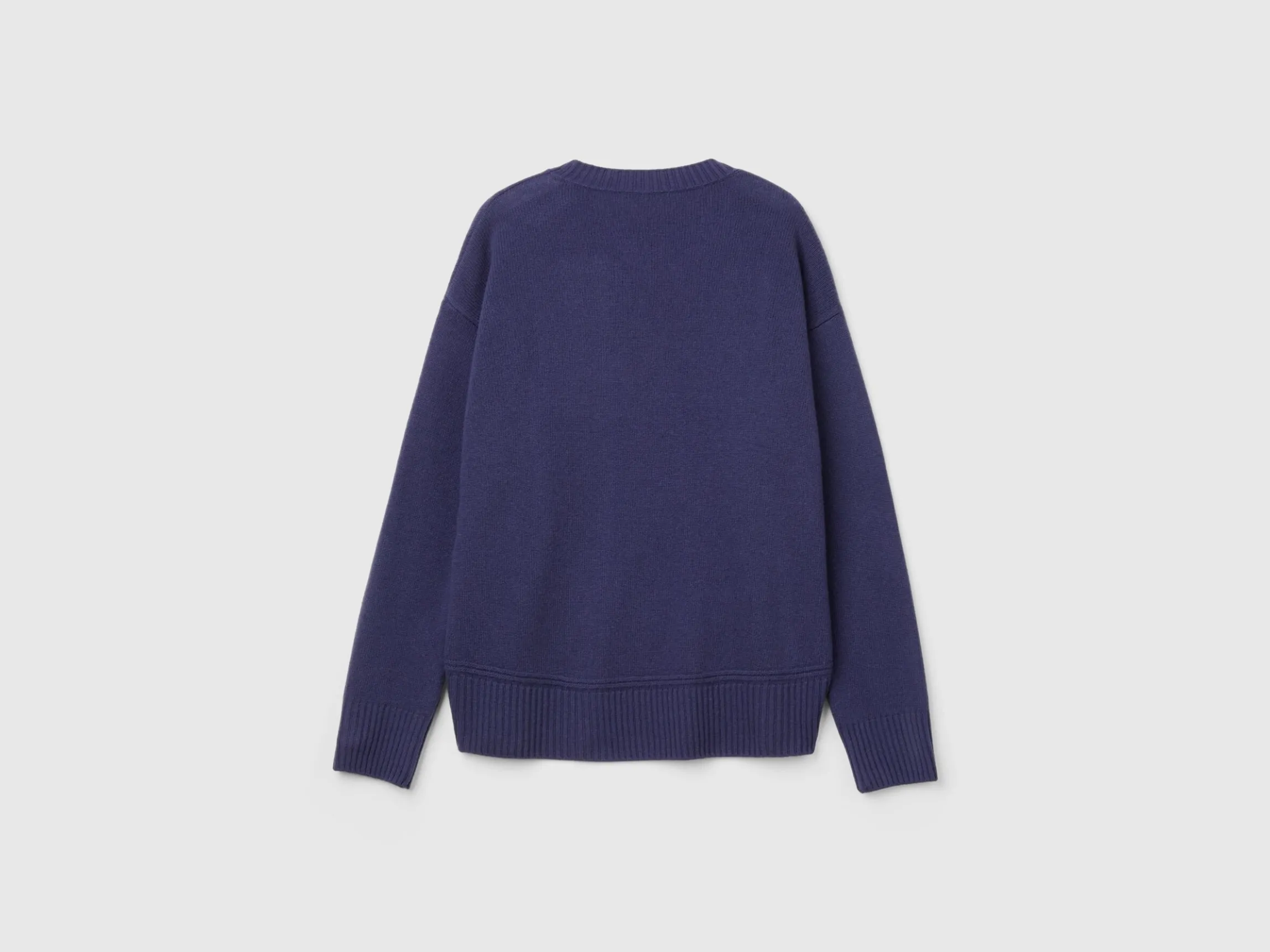 Boxy fit sweater in wool blend