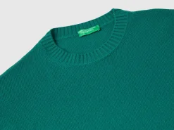 Boxy fit sweater in wool blend