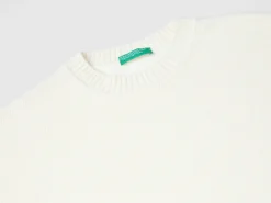 Boxy fit sweater in wool blend