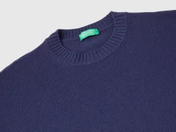 Boxy fit sweater in wool blend