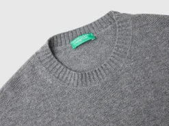 Boxy fit sweater in wool blend