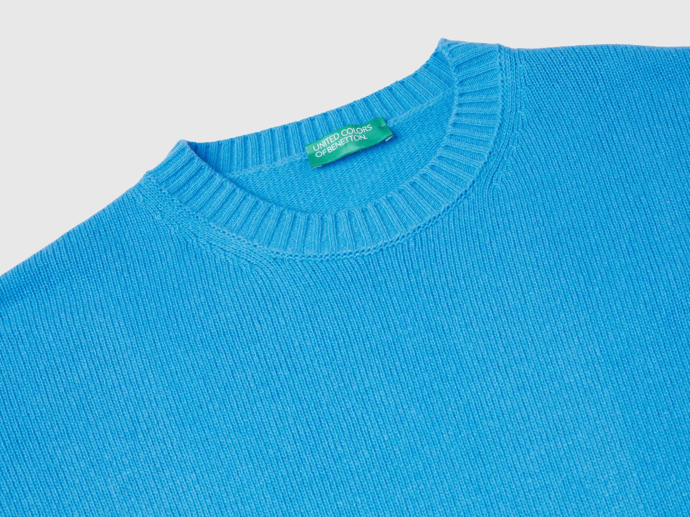 Boxy fit sweater in wool blend