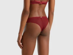 Brazilian underwear in glossy fabric