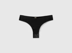 Brazilian underwear in glossy fabric