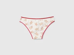 Briefs with biscuit print