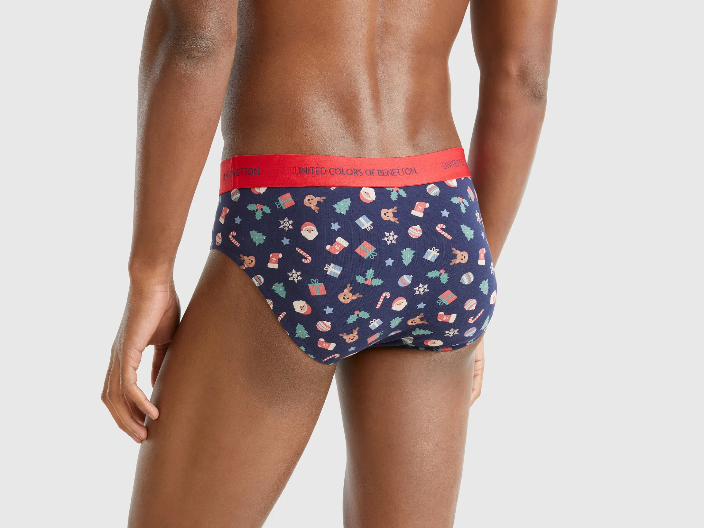 Briefs with Christmas print
