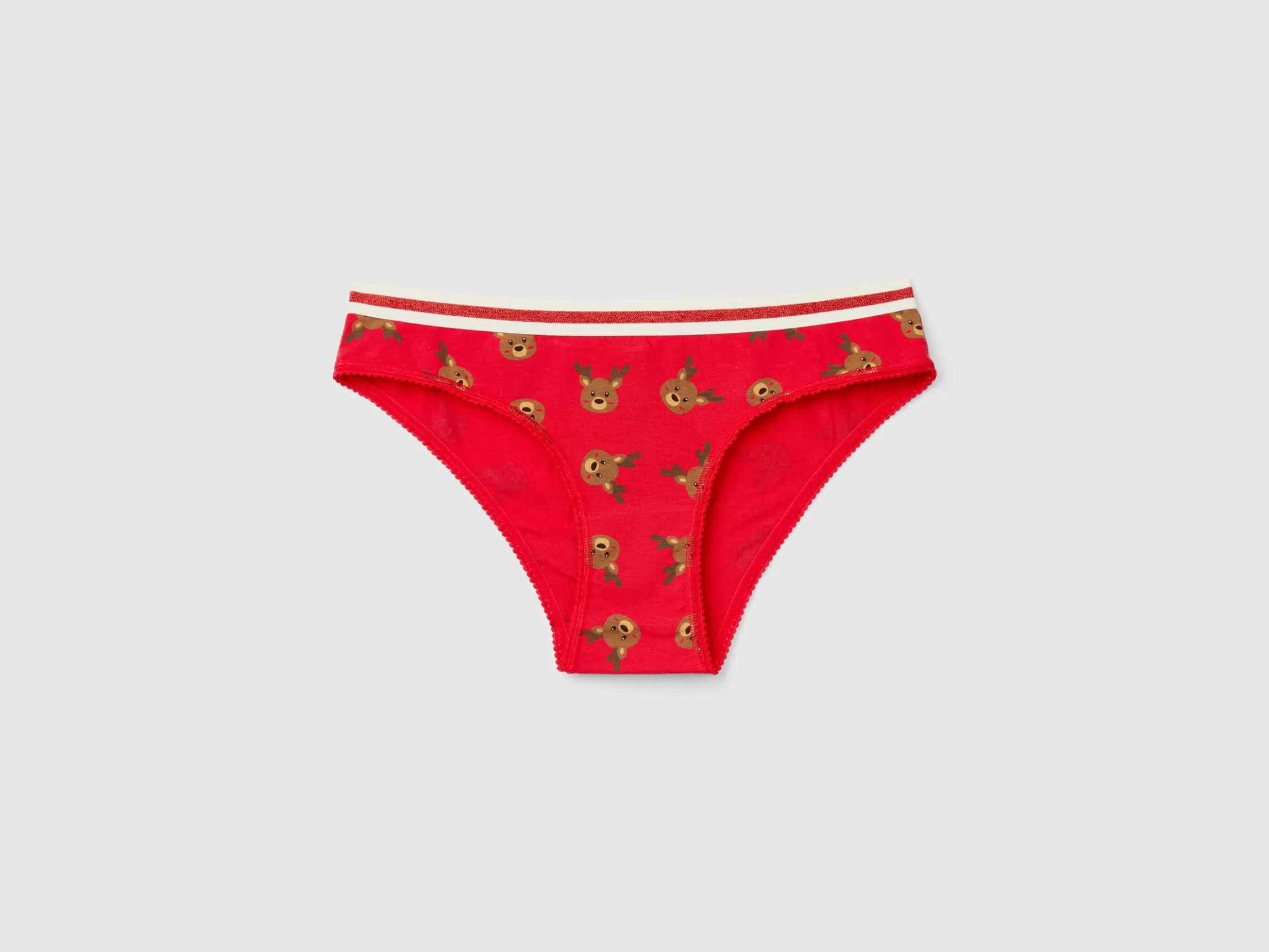 Briefs with reindeer print