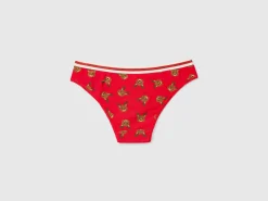 Briefs with reindeer print