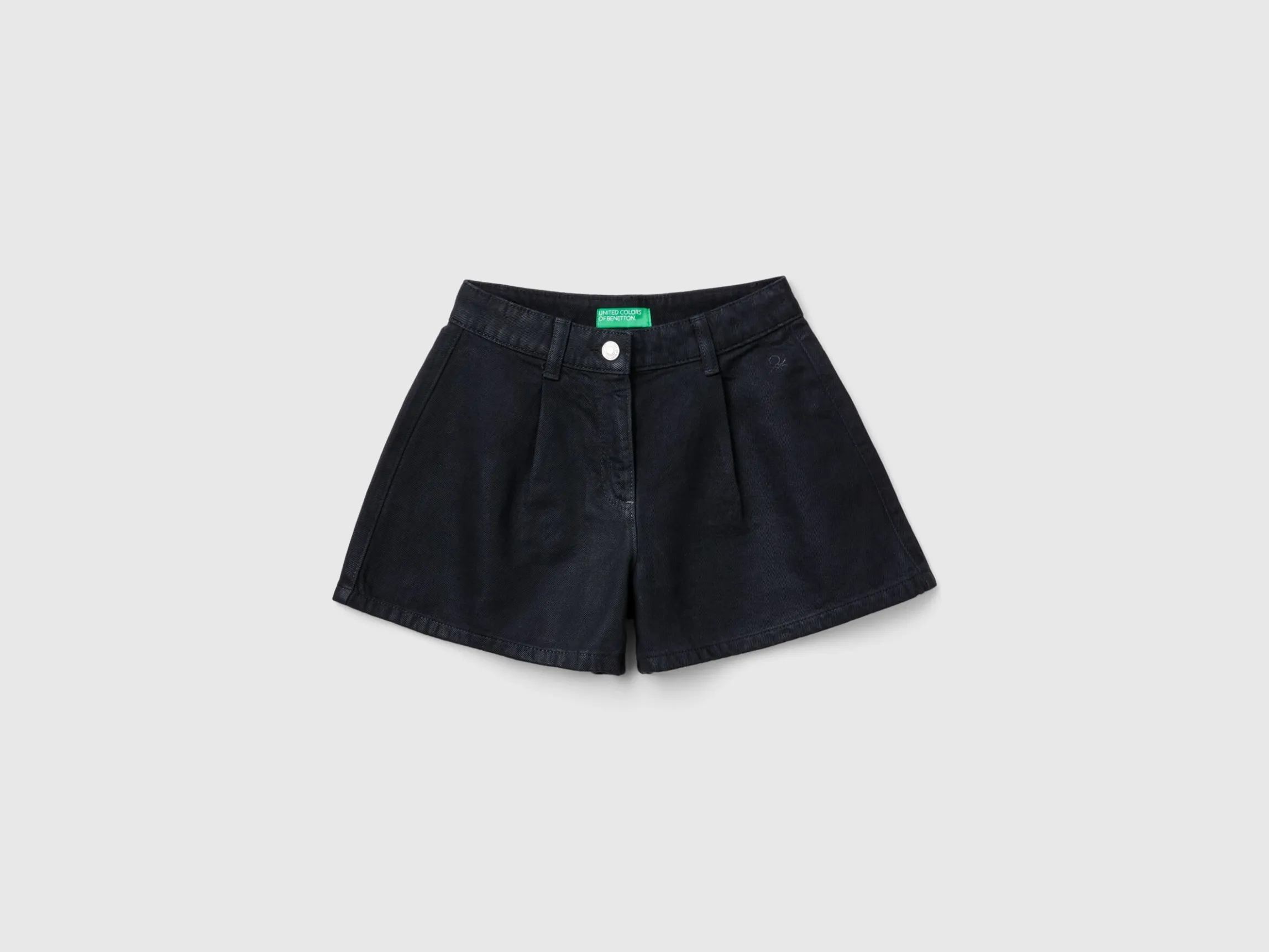 Brushed jean shorts