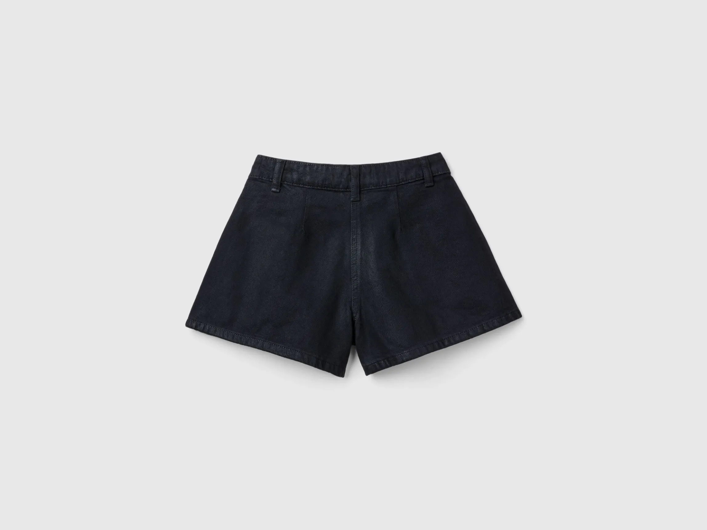 Brushed jean shorts