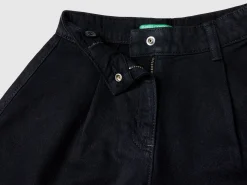 Brushed jean shorts
