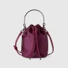 Bucket bag in recycled fabric