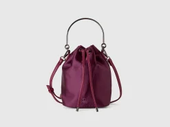 Bucket bag in recycled fabric