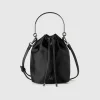 Bucket bag in recycled fabric
