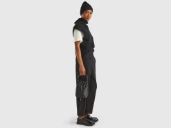 Bucket bag in recycled fabric