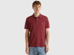 Burgundy regular fit polo