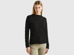 Cable knit sweater
