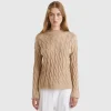 Cable knit sweater