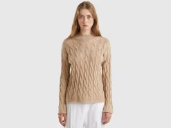 Cable knit sweater