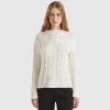 Cable knit sweater