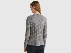 Cable knit sweater
